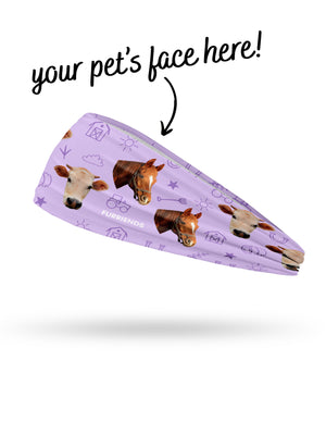 Custom Farm Animal Face Eco Performance Headband