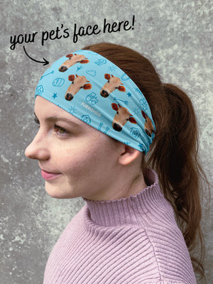 Custom Farm Animal Face Eco Performance Headband