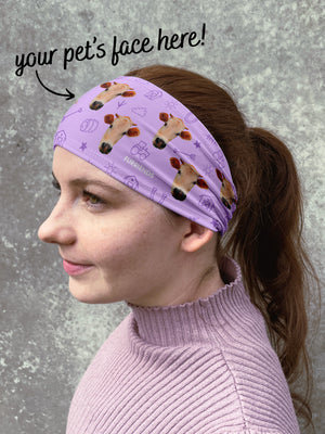 Custom Farm Animal Face Eco Performance Headband