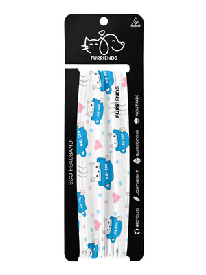 Kit-Tea Cat Eco Performance Headband