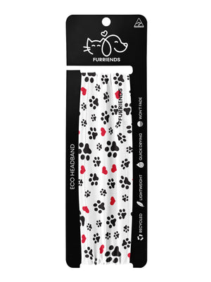 Paws For My Heart Eco Performance Headband