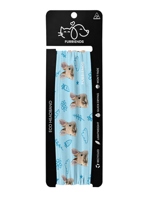 Custom Rabbit Face Eco Performance Headband