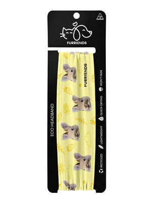 Custom Rabbit Face Eco Performance Headband