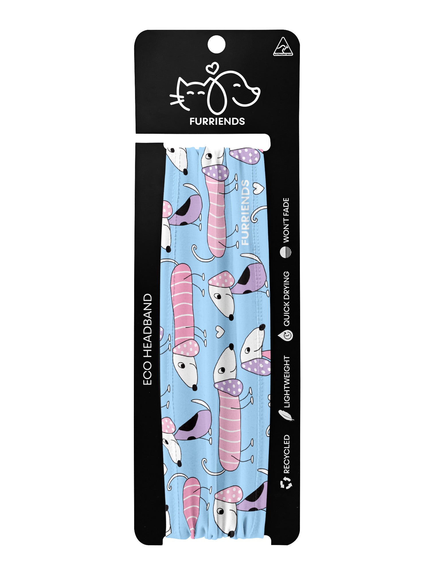 Sausage Dogs Eco Performance Headband