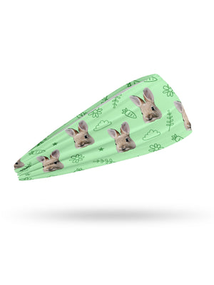 Custom Rabbit Face Eco Performance Headband