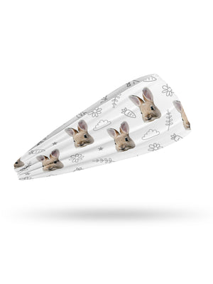 Custom Rabbit Face Eco Performance Headband