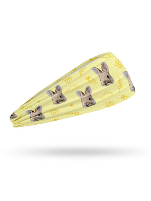 Custom Rabbit Face Eco Performance Headband