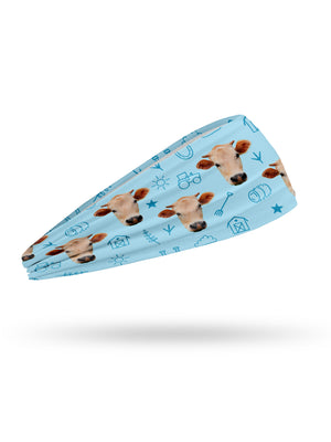 Custom Farm Animal Face Eco Performance Headband