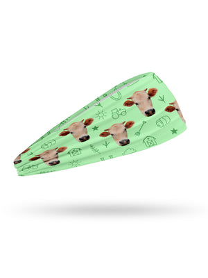 Custom Farm Animal Face Eco Performance Headband