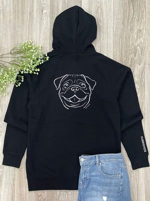 Pug Zip Front Hoodie