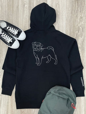 Pug Zip Front Hoodie