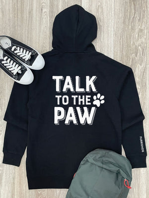 Talk To The Paw Zip Front Hoodie