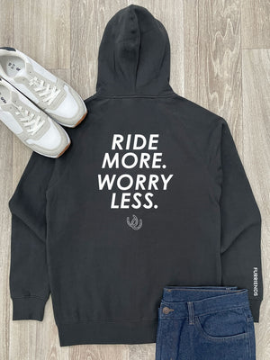 Ride More Worry Less Zip Front Hoodie