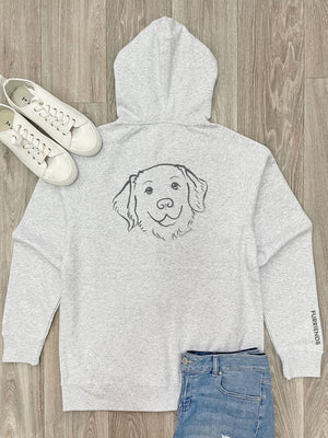 Golden Retriever Zip Front Hoodie