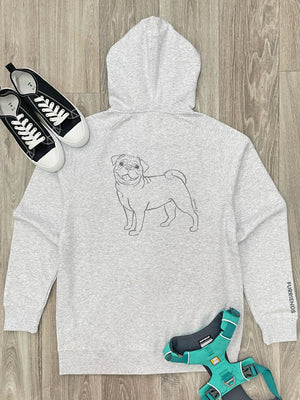 Pug Zip Front Hoodie