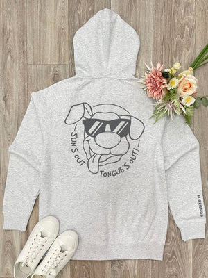 Sun's Out Tongue's Out Zip Front Hoodie