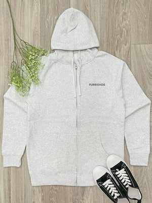 Think Pawsitive Thoughts Zip Front Hoodie