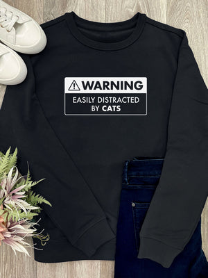 Warning Sign! Easily Distracted By Cats Classic Jumper