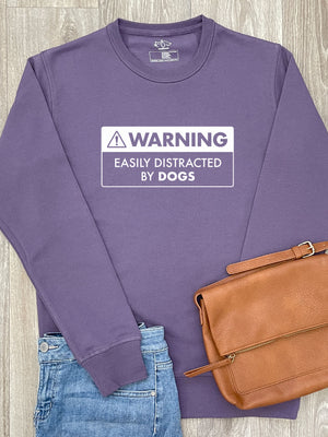 Warning Sign! Easily Distracted By Dogs Classic Jumper