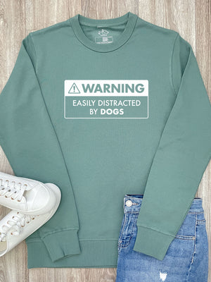 Warning Sign! Easily Distracted By Dogs Classic Jumper