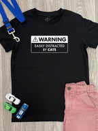 Warning Sign! Easily Distracted By... Customisable Youth Tee