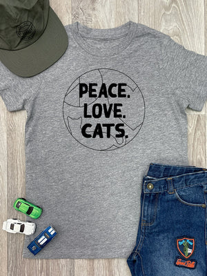 Peace. Love. Cats. Youth Tee
