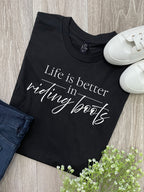 Life Is Better In Riding Boots Ava Women's Regular Fit Tee