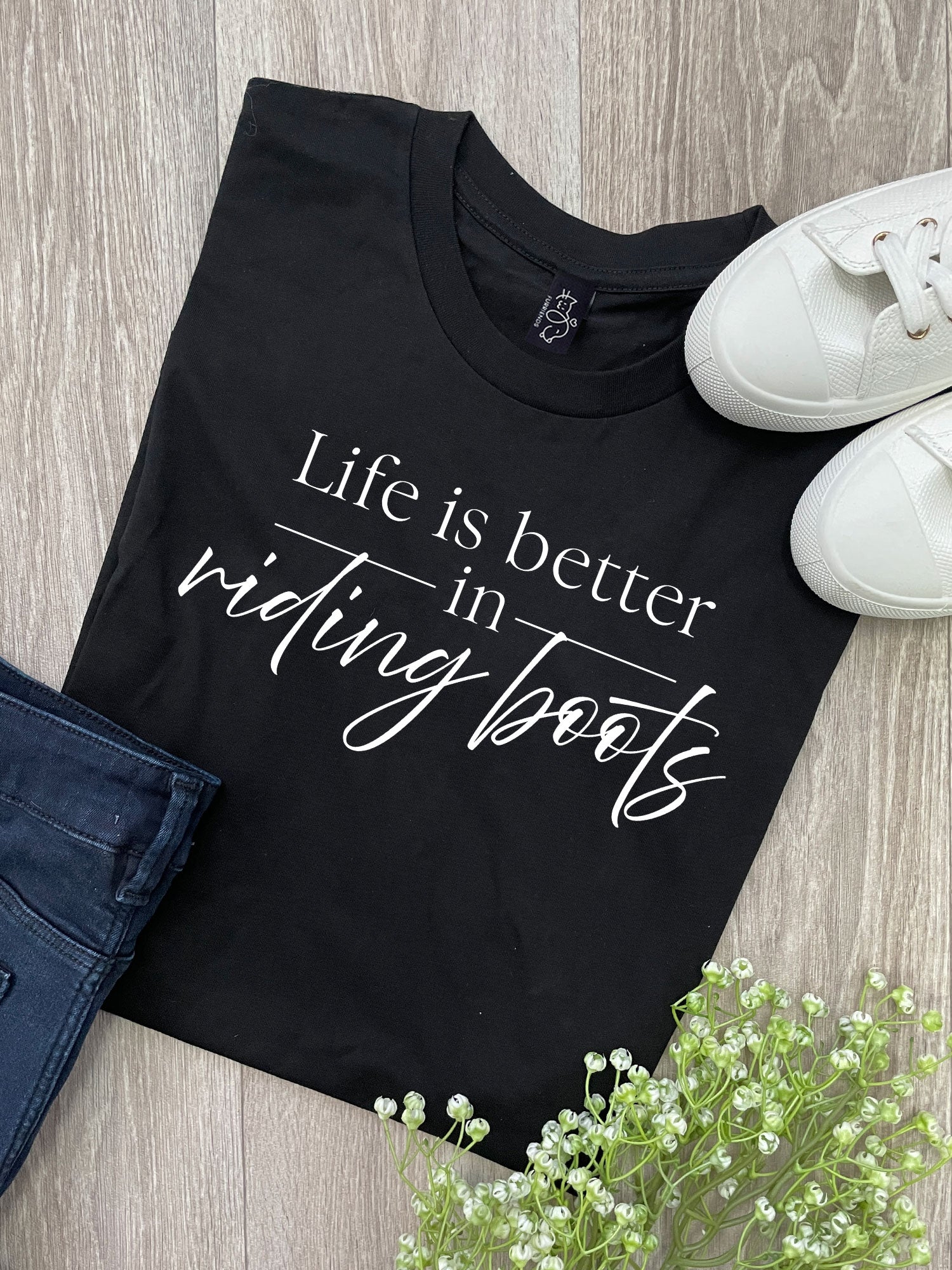 Life Is Better In Riding Boots Ava Women's Regular Fit Tee