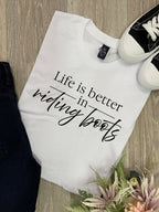 Life Is Better In Riding Boots Ava Women's Regular Fit Tee
