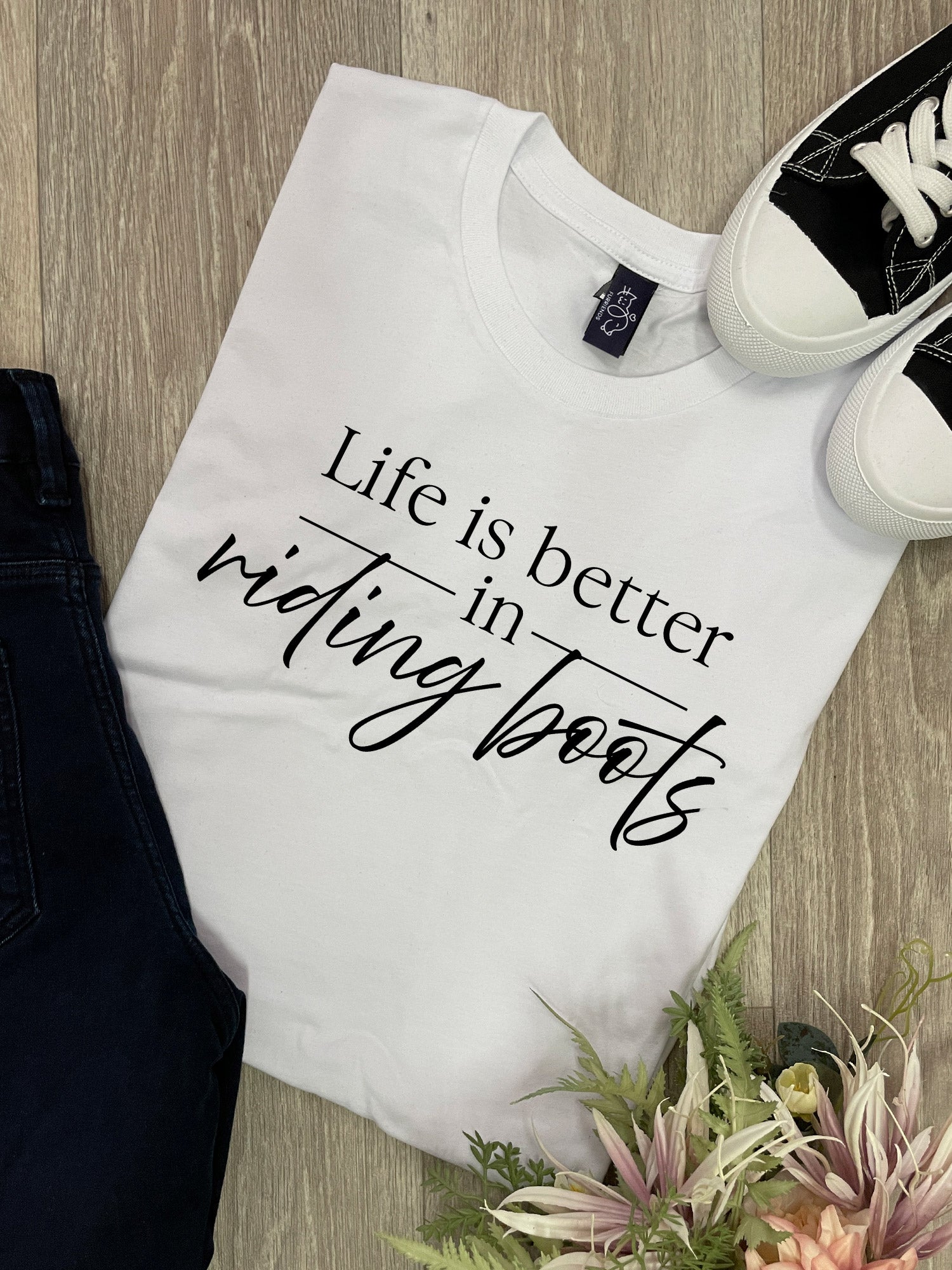 Life Is Better In Riding Boots Ava Women's Regular Fit Tee