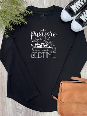 Pasture Bedtime Cow Theme Olivia Long Sleeve Tee