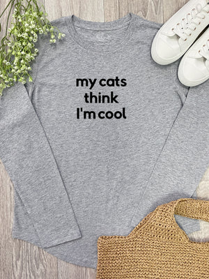 My Cat Thinks I'm Cool Olivia Long Sleeve Tee