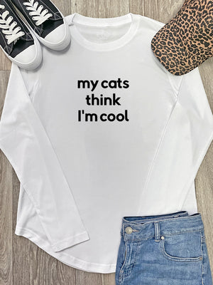 My Cat Thinks I'm Cool Olivia Long Sleeve Tee