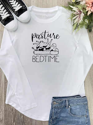 Pasture Bedtime Cow Theme Olivia Long Sleeve Tee