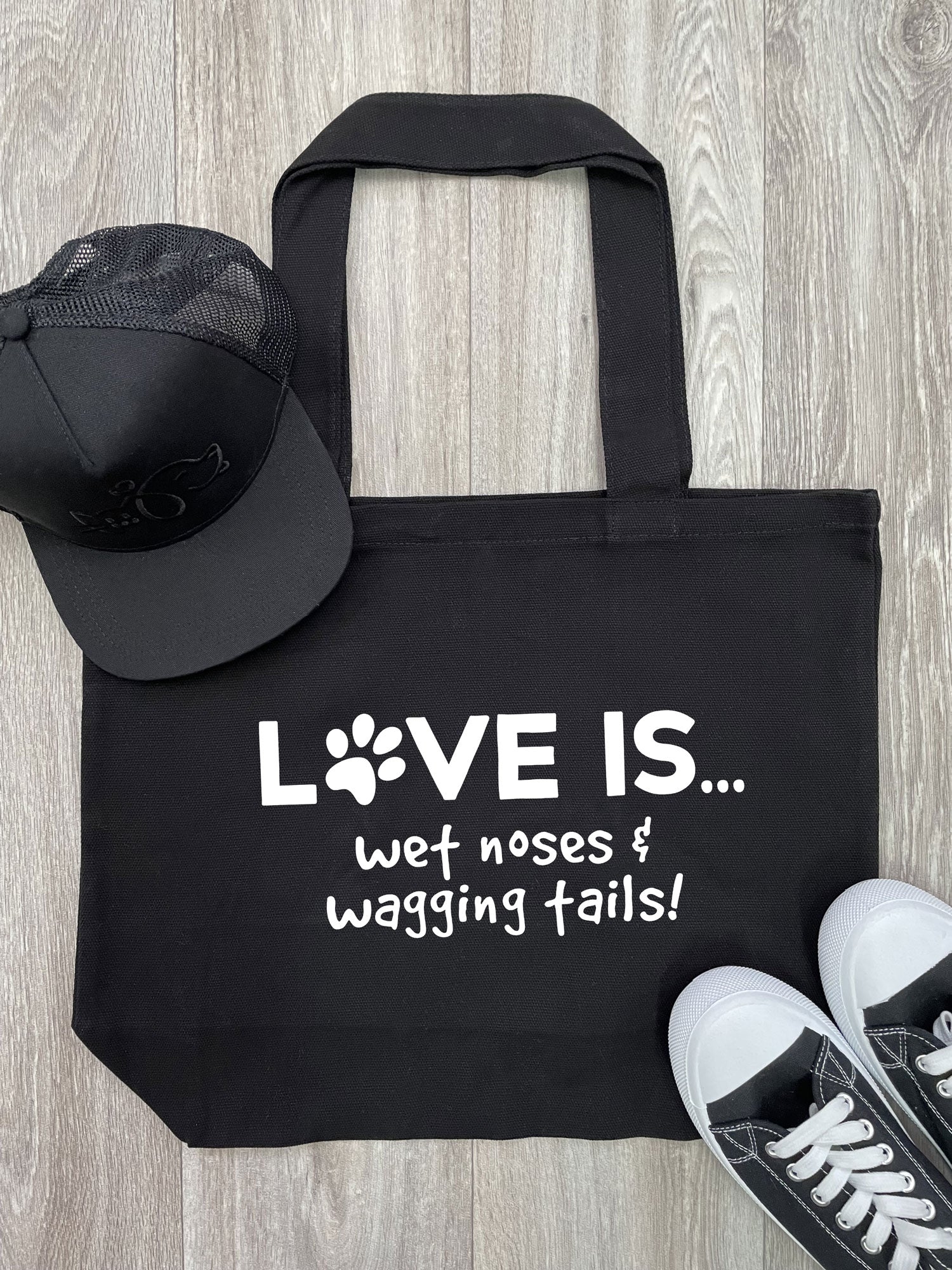 Love Is... Wet Noses & Wagging Tails! Stella Tote Bag