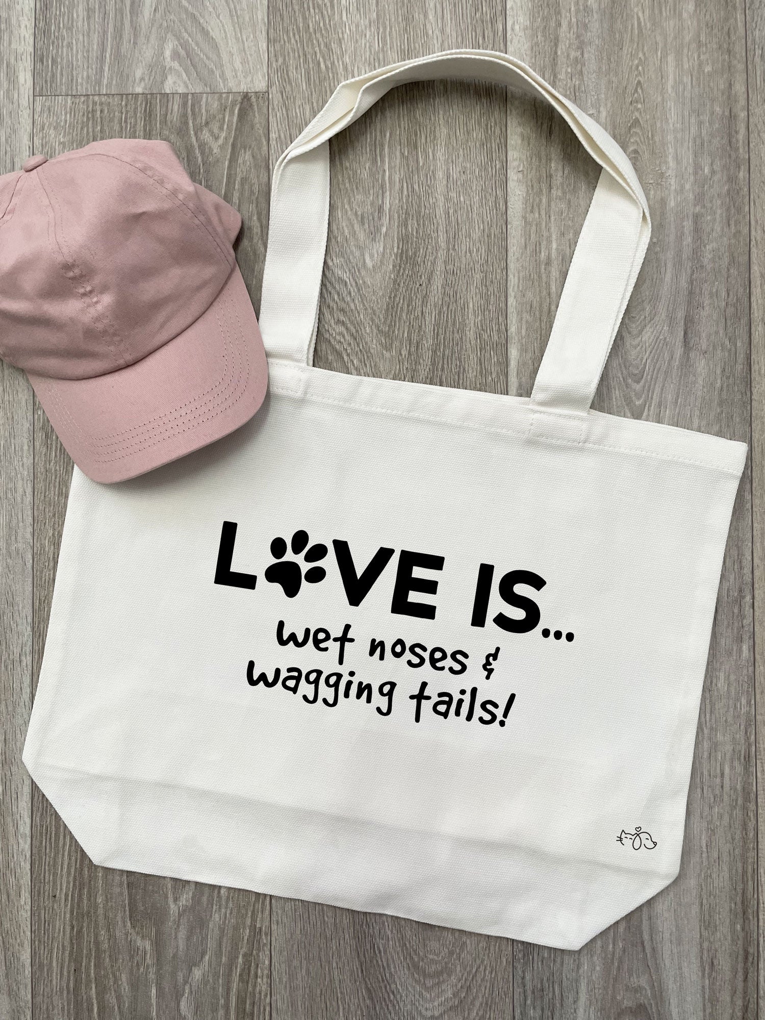 Love Is... Wet Noses & Wagging Tails! Stella Tote Bag
