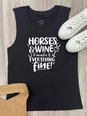 Horses & Wine Make Everything Fine Marley Tank
