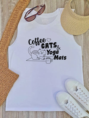 Coffee, Cats & Yoga Mats Marley Tank