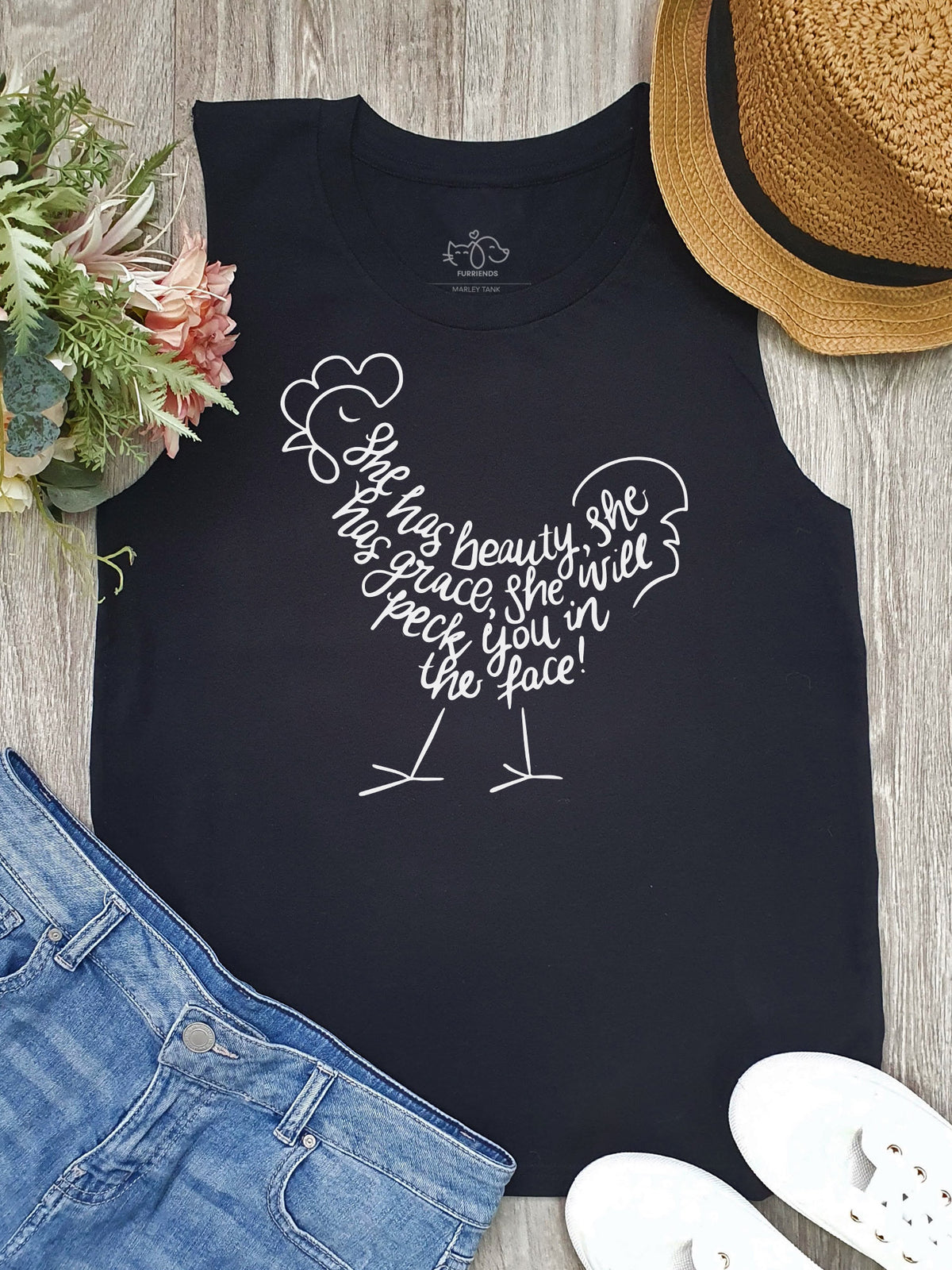 Peck You In The Face Marley Tank