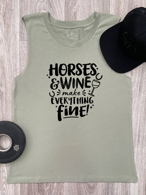 Horses & Wine Make Everything Fine Marley Tank