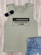 Warning Sign! Easily Distracted By... Customisable Marley Tank