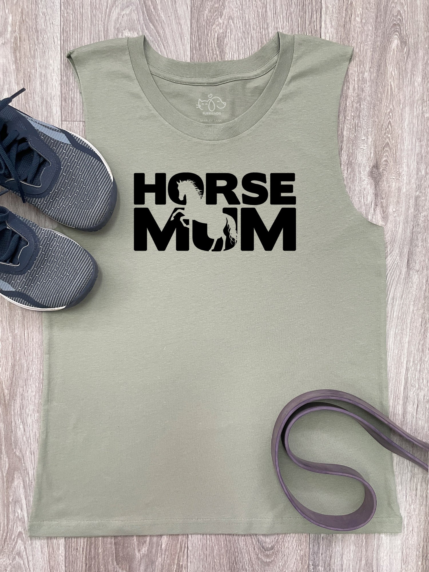 Horse Mum Silhouette Marley Tank