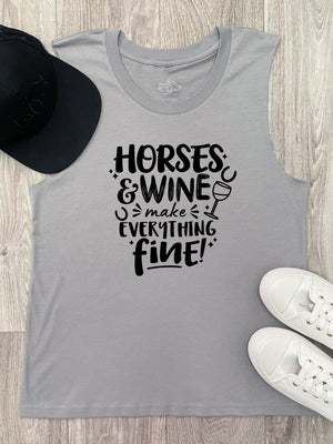 Horses & Wine Make Everything Fine Marley Tank