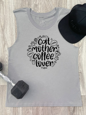 Cat Mother Coffee Lover Marley Tank