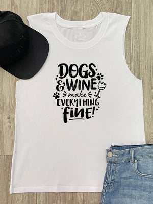 Dogs & Wine Make Everything Fine Marley Tank