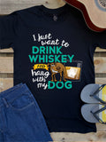 Drink Whiskey & Hang With My Dog Essential Unisex Tee