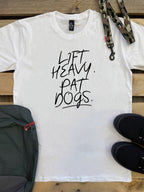 Lift Heavy. Pat Dogs. Essential Unisex Tee