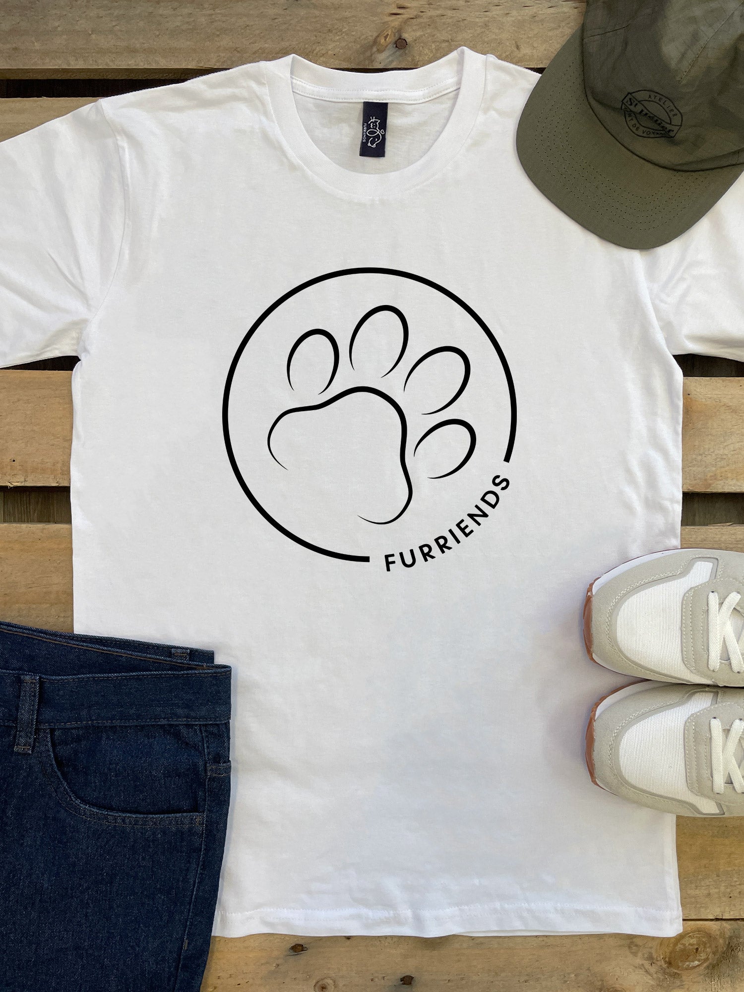 Paw Print Essential Unisex Tee