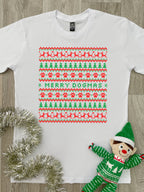 Merry Dogmas Ugly Sweater Essential Unisex Tee