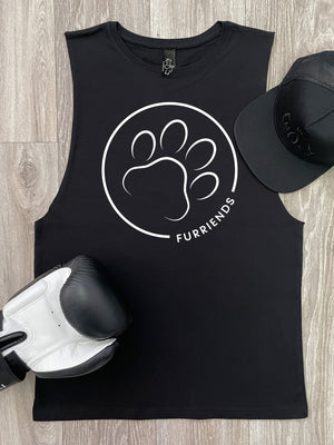 Paw Print Axel Drop Armhole Muscle Tank